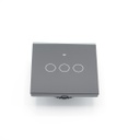 M0L0 powered by Tuya - 3 gangs Smart Light switch black color - WiFi