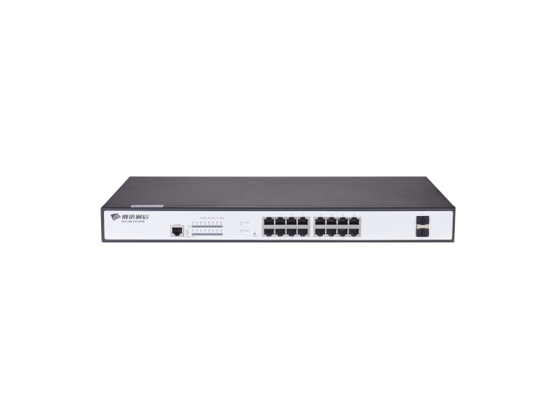 BDCOM S2518PB - Switch Gigabit PoE+ 330W Manageable L2 with 16 gigabit ports and 2 SFP