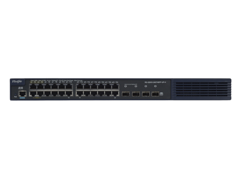 Ruijie RG-S2910-24GT4SFP-UP-H - Switch 24 puertos Gigabit HPoE y 4 slots SFP. Cloud incluido