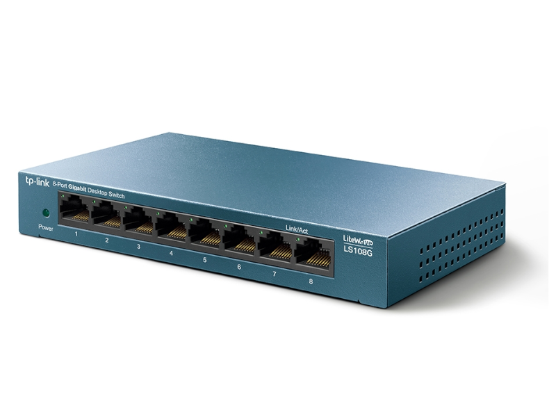 TP-Link LS108G - Conmutador de sobremesa LiteWave de 8 puertos Gigabit