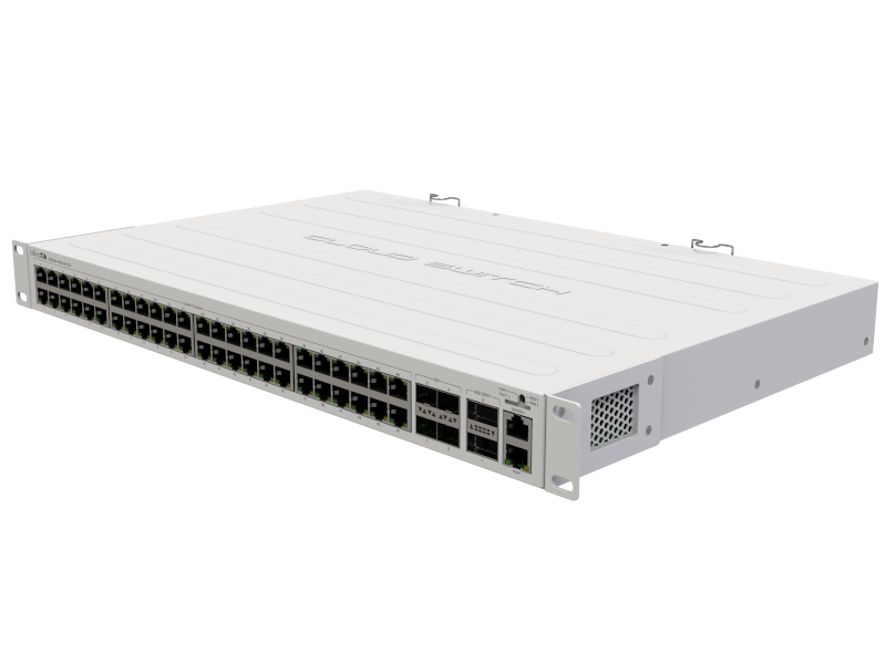 Mikrotik CRS354-48G-4S+2Q+RM -  Cloud Router Switch rack 48 puertos Gigabit ethernet 4 slots SFP+ 10G 2 slots QSFP+ 40G RouterOS L5