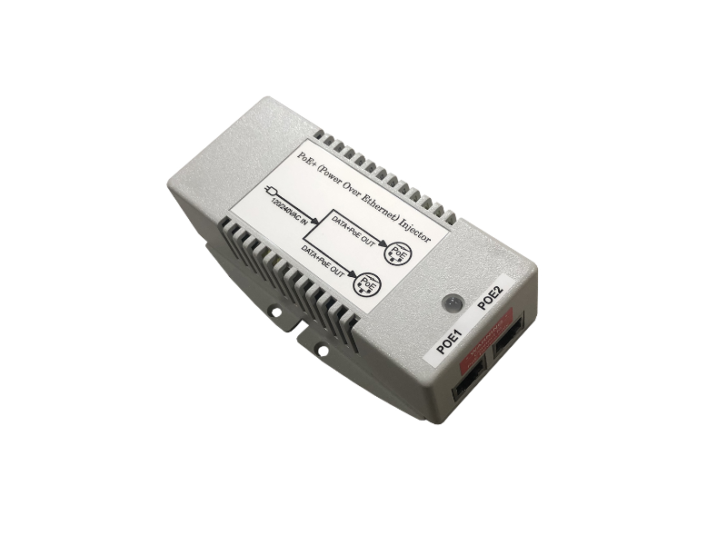 Tycon Power TP-POE-HP-48Dx2 - Inyector PoE doble puerto 802.3af/at  de 25W cada uno con protección contra sobretensiones