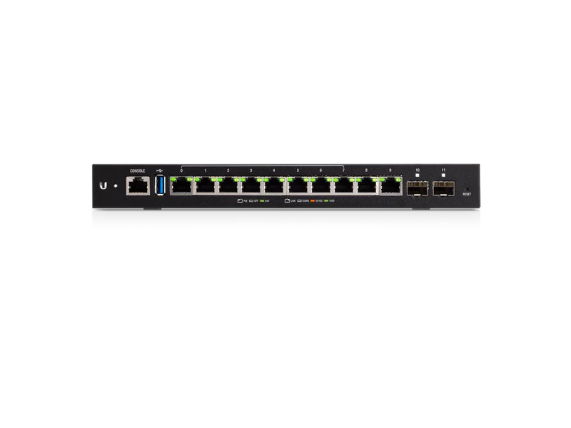 Ubiquiti EdgeRouter ER-12P - Router EdgeMax PoE 10 puertos Gigabit Ethernet, 2 SFP