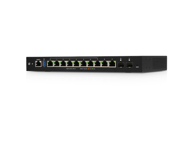 Ubiquiti EdgeRouter ER-12P - Router EdgeMax PoE 10 puertos Gigabit Ethernet, 2 SFP