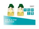Cable de conexión Digitus CAT 6A S-FTP, Cu, LSZH AWG 26/7, longitud 0,25 m, color verde