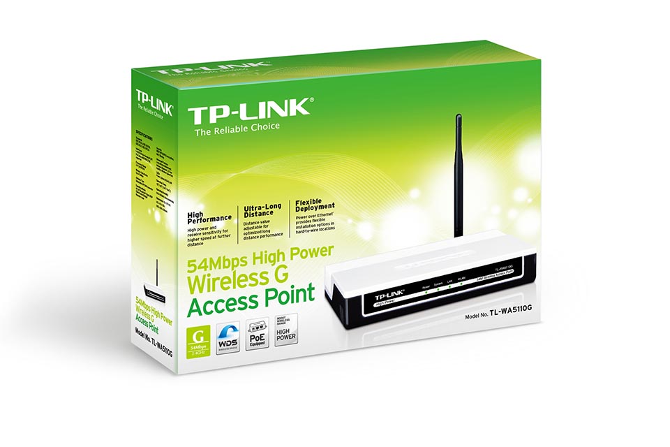 TP-Link TL-WA5110G - Access Point Wireless G 54Mbps High Power
