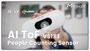 Milesight VS133-868M - AI ToF People Counting Sensor