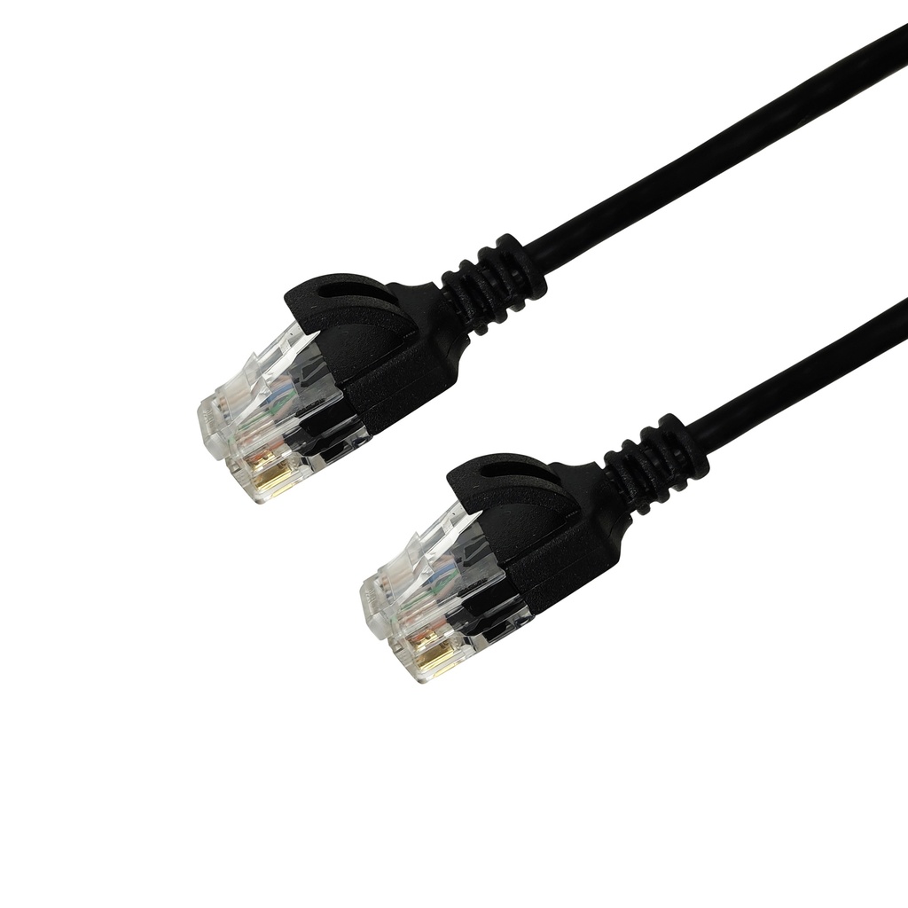 Linkium LNK-BP102010-BK-0.5M Cable 0,5 m Slim 28AWG Cat.6A U/UTP 