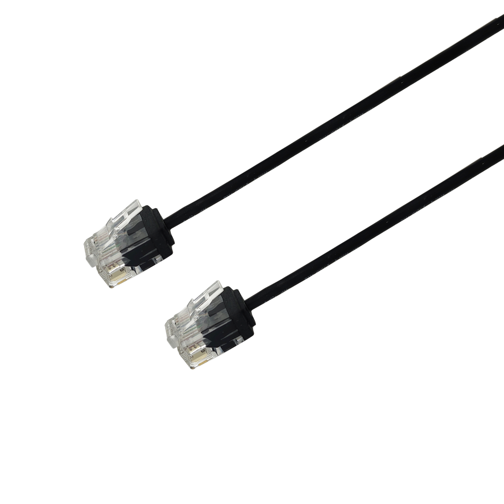 Linkium LNK-BP102027-BK-0.3M Cable 0.3M SlimBlade 32AWG Cat.6 U/UTP