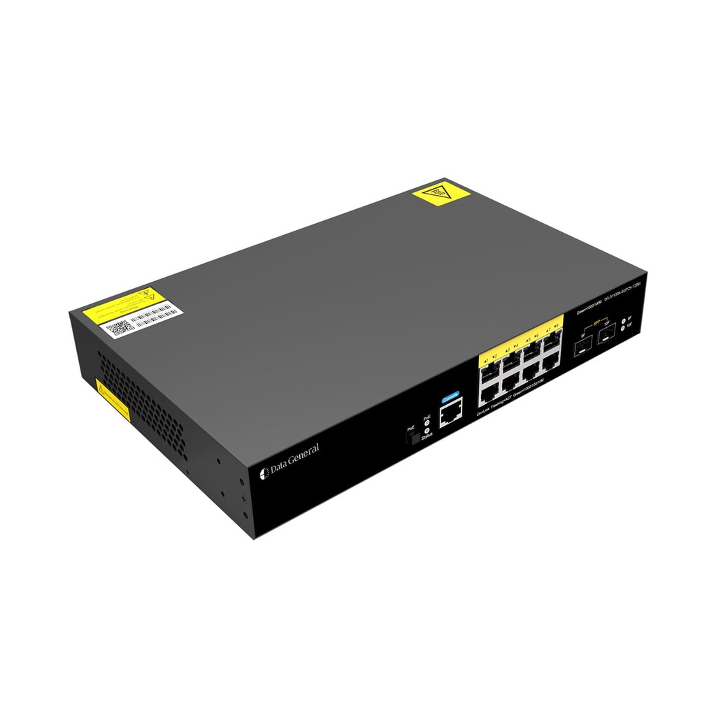 Data General DG-S1930K-8GP2S-120W - Switch gigabit 8 puertos PoE+ RJ45 y 2 puertos SFP - 120w