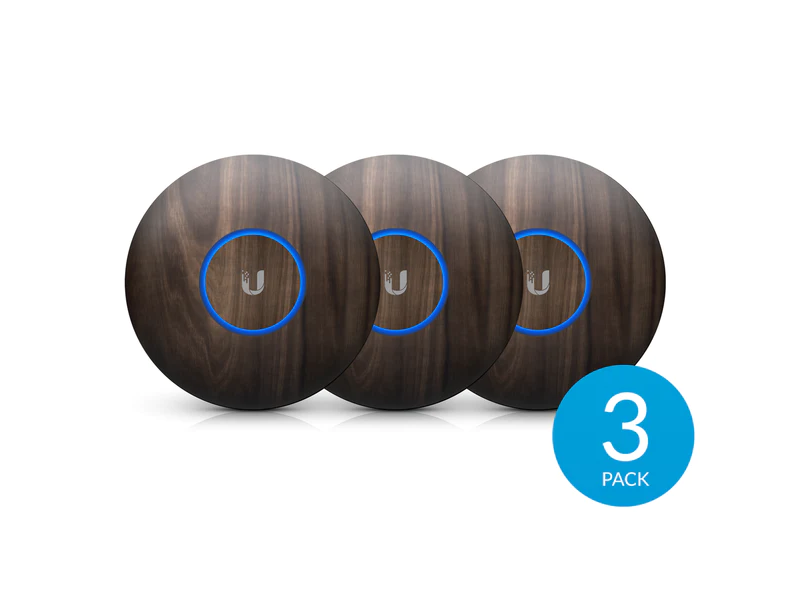 Ubiquiti UniFi AP nHD-cover-Wood-3 - Kit 3 cubiertas Madera UniFi nanoHD, U6+ y U6 Lite