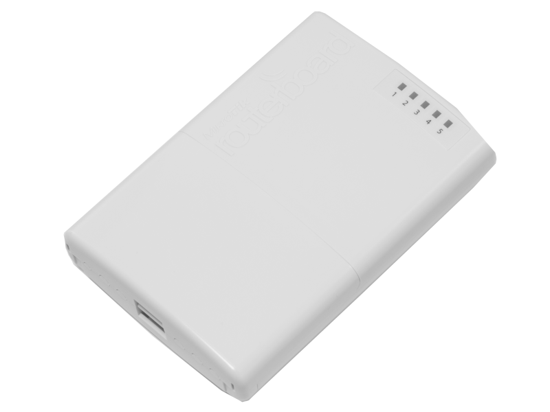 Mikrotik RB750P-PB - Router Power Box outdoor 5 port fast ethernet (4 with passive PoE output) RouterOS L4