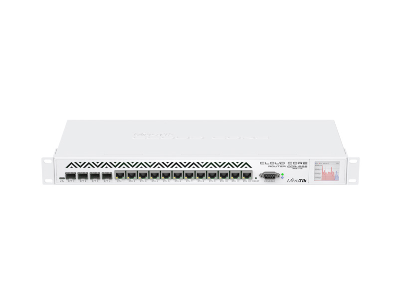 Mikrotik CCR1036-12G4SEM - Cloud Core Router 36 núcleos RouterOS L6 con 12 puertos Gigabit, 4 slots SFP Memoria extendida