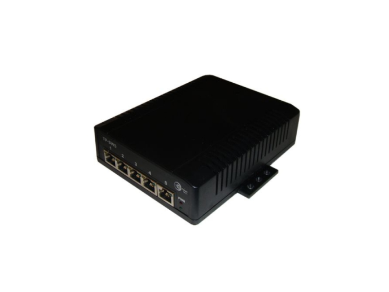 Tycon Systems TCP-SW5G-MULTI - Passive Gigabit PoE Layer 2 12-56V, 5-port high power (1A/port) PoE passive Gigabit switch. Individual voltage per port. PoE voltage = input voltage.