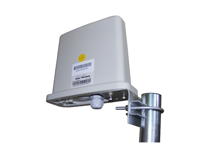 Landatel BOX-519MMCX - Caja exterior con Antena 2x2 5 GHz 19 dBi IP66 pigtail MMCX