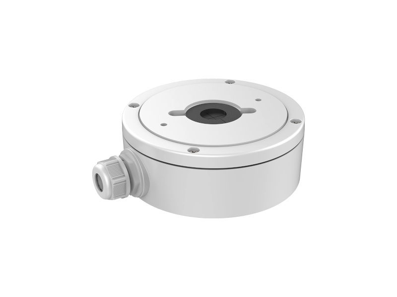 Hikvision DS-1280ZJ-S - Caja de conexiones de aluminio, blanco, apto para exterior, 137 × 54 × 171.5 mm