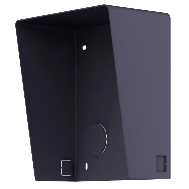 Hikvision DS-KABD8003-RS1-Cubierta protectora de exterior contra la lluvia para Video Intercom, montaje en superficie, negro