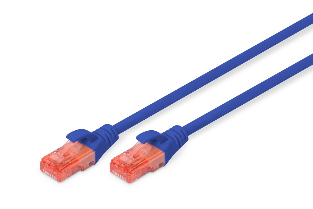 Digitus U-UTP-6BL-50 - Dígitos - UTP Ethernet Cable CAT6 Azul 50 cm Sin blindaje
