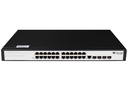 BDCOM S2528-C - Ethernet switch with 28 GE ports  (1 console port, 24 GE TX ports, 4 GE SFP ports; standard AC220V power supply; fanless, 1U, standard 19-inch rack-mounted installation)