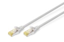Cable de conexión Digitus CAT 6A S-FTP, Cu, LSZH AWG 26/7, longitud 0,25 m, color gris