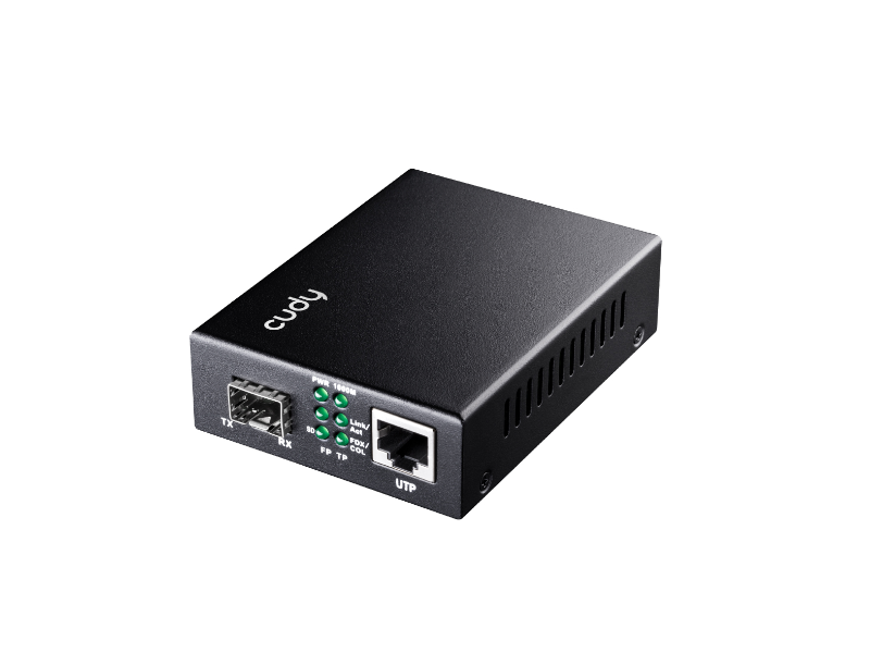 CUDY MC220P - 10/100/1000M Gigabit PoE+ Media Converter