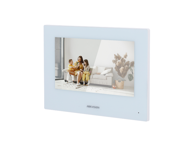 Hikvision DS-KH6320-WTE1-W(O-STD)(Europe BV) - Monitor para videoportero Blanco