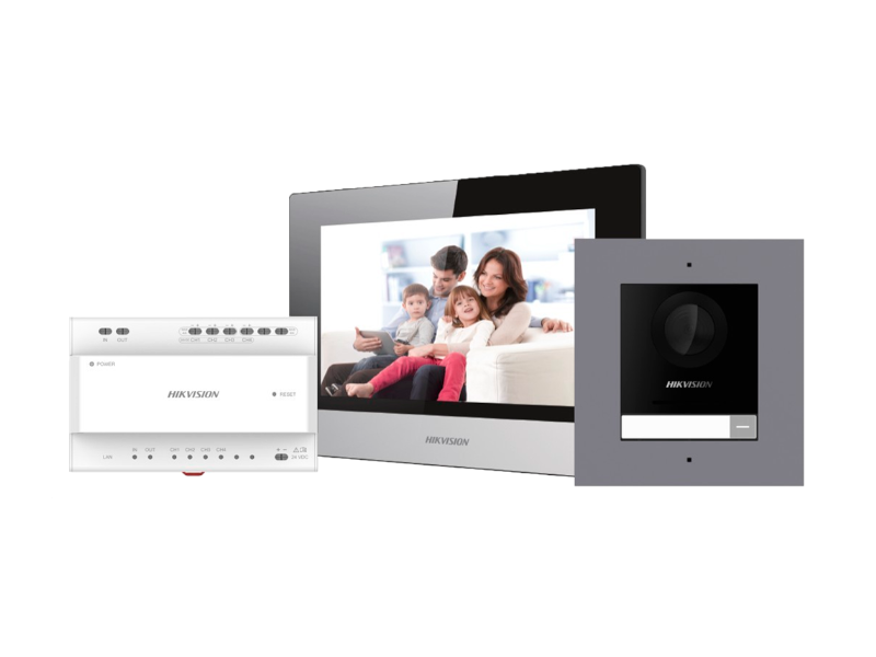 Hikvision DS-KIS702Y - Kit Videoportero IP digital de 2 hilos