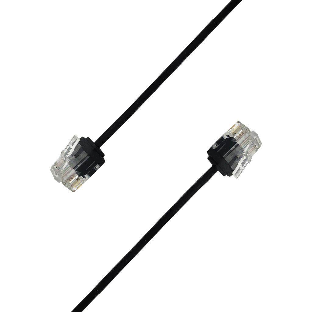 Linkium LNK-BP102027-BK-0.3M 0.3M SlimBlade 32AWG Cat.6 U/UTP Cable