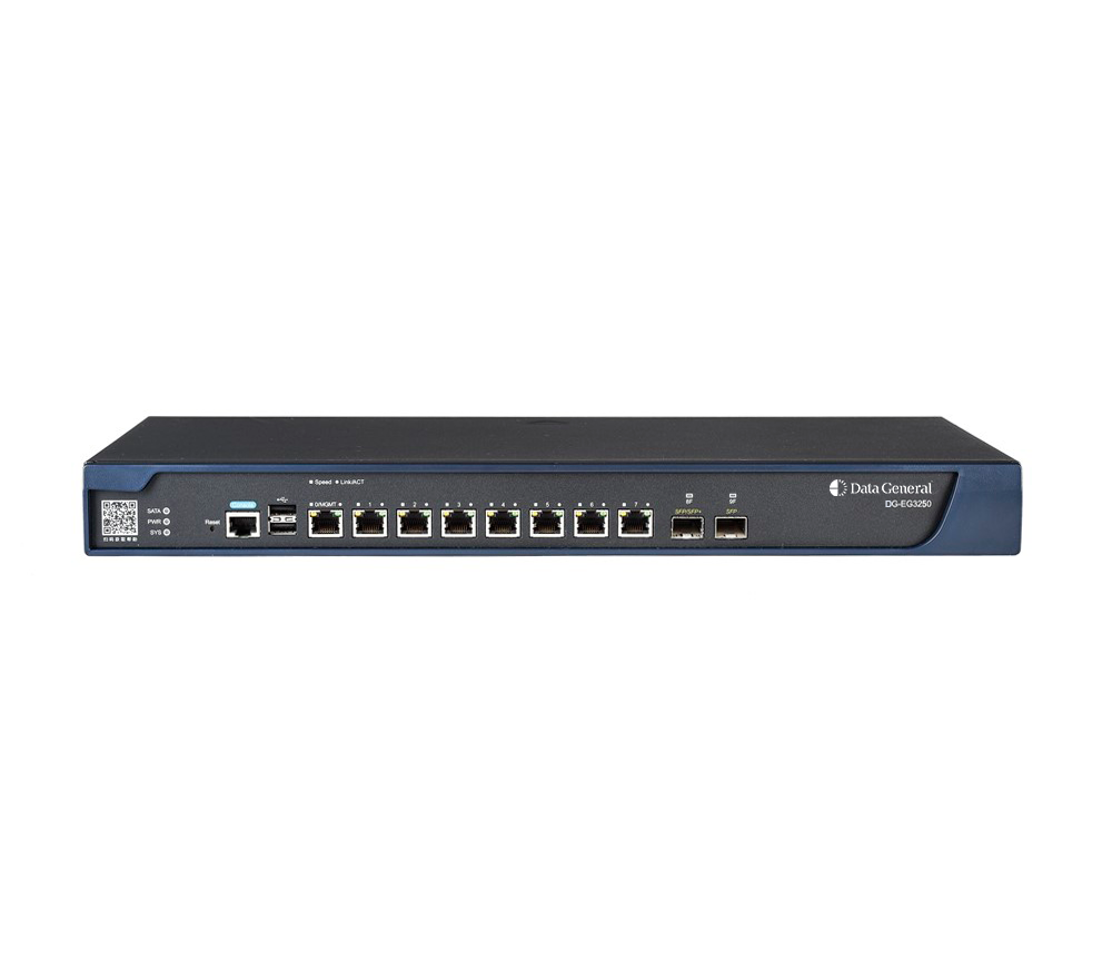 Data General DG-EG3250 - Gateway de seguridad con balanceo de carga – VPN – 9 puertos – HDD 1 TB