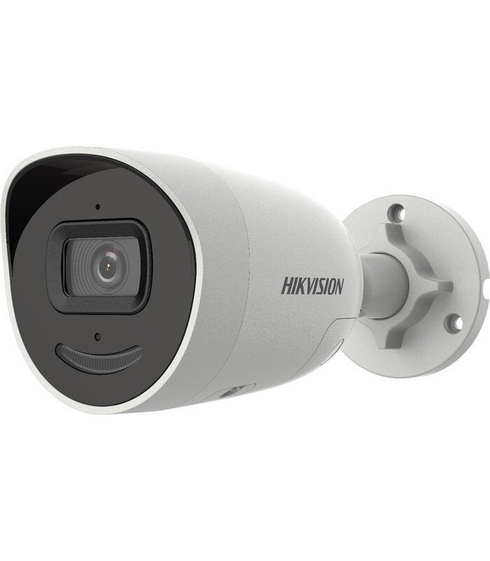 Hikvision DS-2CD2046G2-IU-SL (2.8MM) - IP bullet camera 4Mpx, IR 40 m, fixed optics 2.8mm, WDR 120dB, Acusense, microphone, speaker, IP67, 12Vdc/PoE