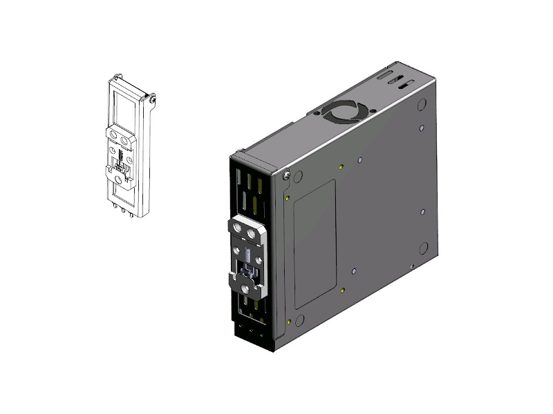 Netonix DIN-8-150-AC - Kit de montaje en rail DIN para switch Netonix