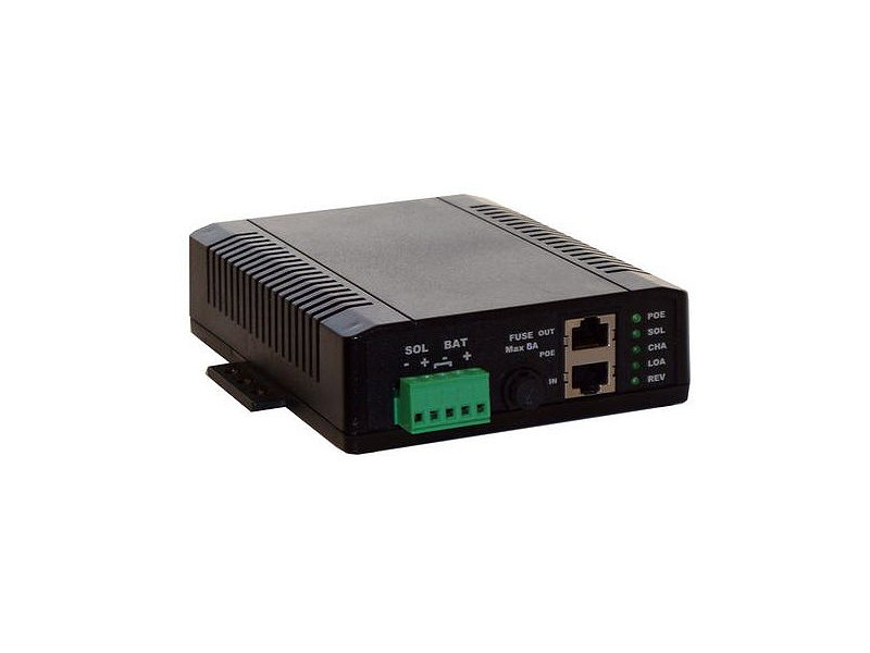 Tycon Power TP-SCPOE-2424HP - Dual Input PoE/Solar 8A Battery Charge Controller, 24V IN; 24V 24W PoE OUT