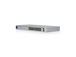 [UBN-USW-24-POE] Ubiquiti UniFi USW-24-POE - 24-port (16 PoE 802.3af/at PoE ports) 95W and 2 SFP slots, LCD display, Layer 2 manageable Gigabit switch