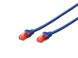 [DGT-DK-1617-0025/B] Patch cord CAT 6 U/UTP, Blue, 25 cm