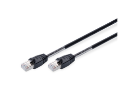 [DGT-DK-1644-010/BL-OD] Digitus S-FTP-6BK-100 - Cable de conexión de exterior CAT 6 S/FTP, Negro, 1 m