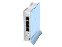 [MKT-RB941-2nD-TC] Mikrotik RB941-2nD-TC - Router hAP lite Tower con 4 puertos fast ethernet y WiFi 802.11N 2x2 300 Mbps RouterOS L4