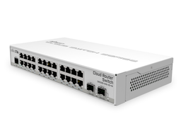 [MKT-CRS326-24G-2S+IN] Mikrotik CRS326-24G-2S+IN-  Cloud Router Switch interior 24 puertos Gigabit ethernet 2 slots SFP+ 10G RouterOS L5