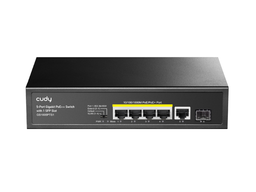 [CUDY-GS1005PTS1] CUDY GS1005PTS1 - Switch Gigabit PoE+ de 5 puertos con 1 puerto SFP de 120 W