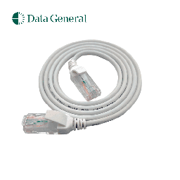 [DG-SLIM-CAT6A-30-W] Data General DG- SLIM-CAT6A-30-W - Latiguillo UTP Categoría 6A ultraslim conector normal 30 cm. Color blanco