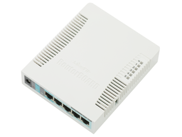 [MKT-RB951G-2HnD] Mikrotik RBR951G-2HND - Desktop Router with 5 RJ45 gigabit, WiFi N 2.4 GHz, 1 USB, RouterOS L4