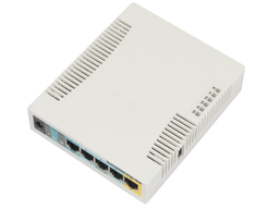 [MKT-RB951Ui-2HnD] Mikrotik RBR951UI-2HND - Desktop Router with 5 fast ethernet ports, WiFi 802.11N 2x2 300 Mbps and 1 USB port RouterOS L4