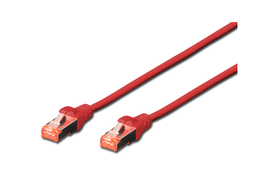 [DGT-FTP-6RD-100] FTP Ethernet Cable  CAT 6 Red 100 cm