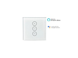 [M0L0-SW03WE] M0L0 powered by Tuya - 3 gangs Smart Light switch white color - WiFi